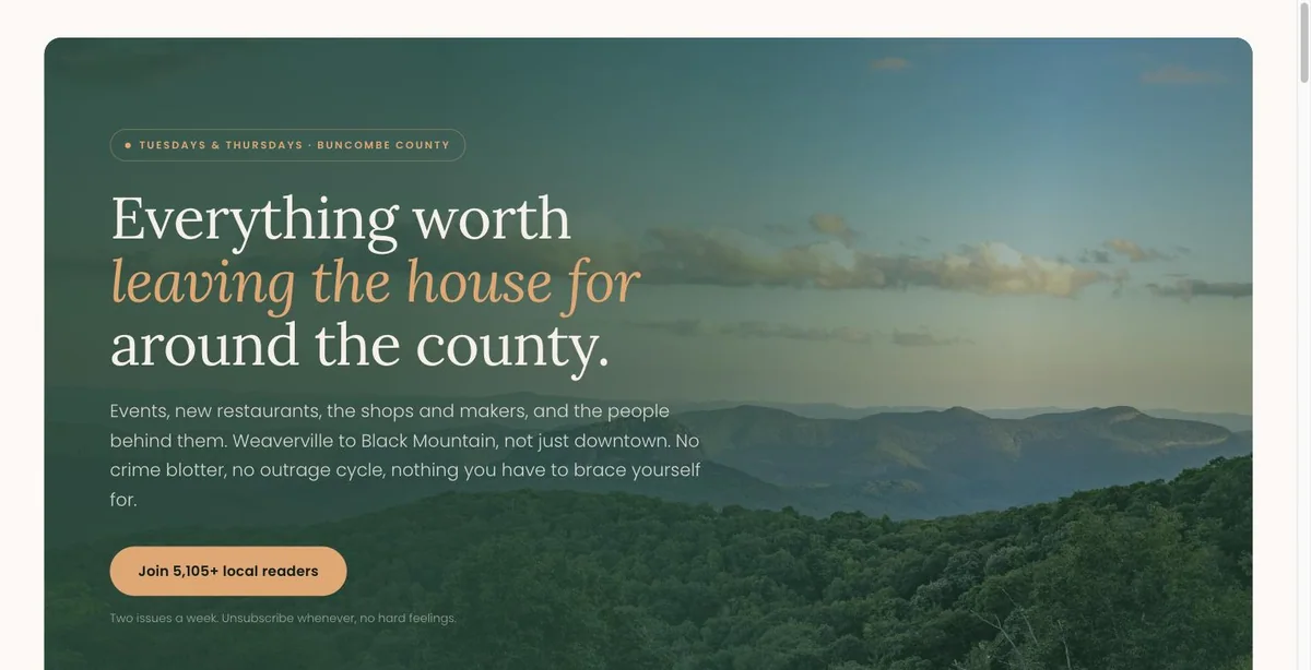 Buncombe County Digest homepage